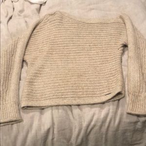 Off the shoulder sweater